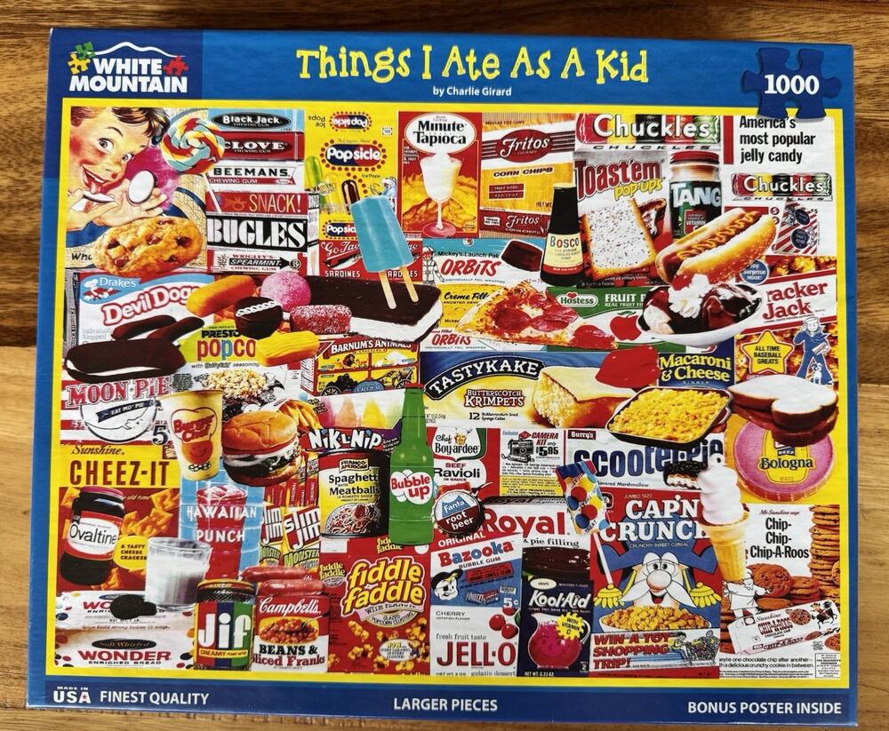 White Mountain Charlie Girard Things I Ate As A Kid 1000 Piece Puzzle
